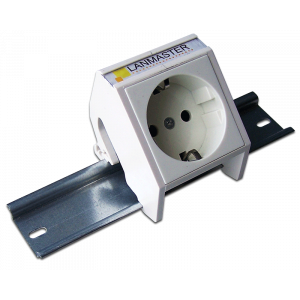 Рамка на DIN-рейку для установки вставок и электромодулей 45х45, белая